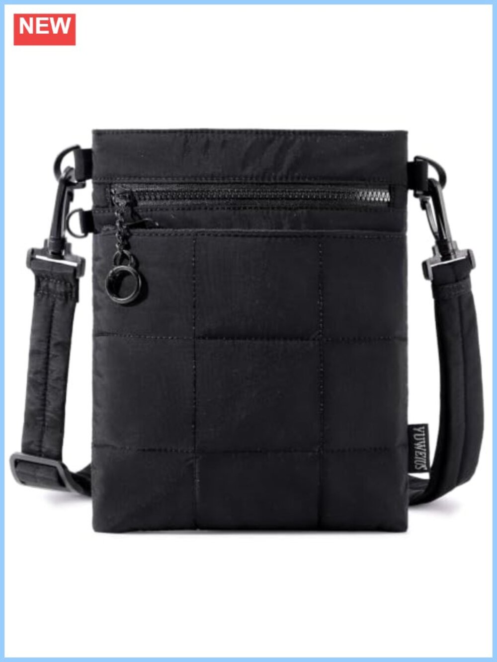 Women's Puffer Crossbody Bag RFID Nylon Cross Body Purse